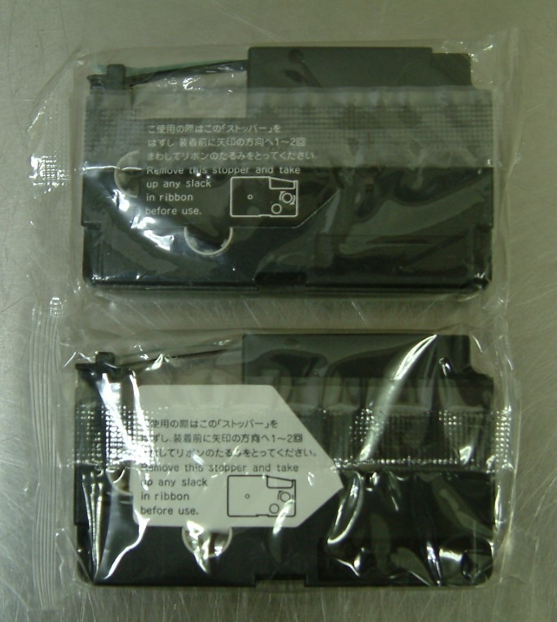 カシオ ラベルライター ネームランド 純正 テープ 6mm XR-6X 透明に黒文字 2本セット