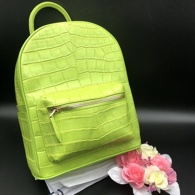 本物保証・オーダー品】 ◇シャム クロコダイル リュックサック 背革