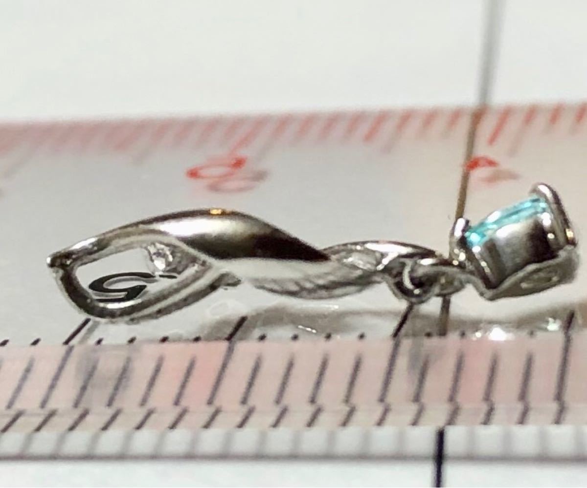PT900 パライバトルマリン ペンダントトップ 0.04ct D0.02ct snizeno.rs