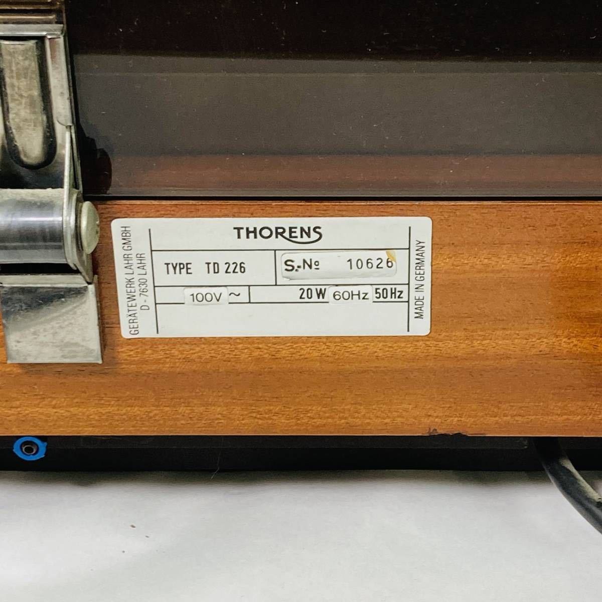【極美品】Thorens TD226 トーレンス TD226 with SME 3012R & Thorens TP16_画像6
