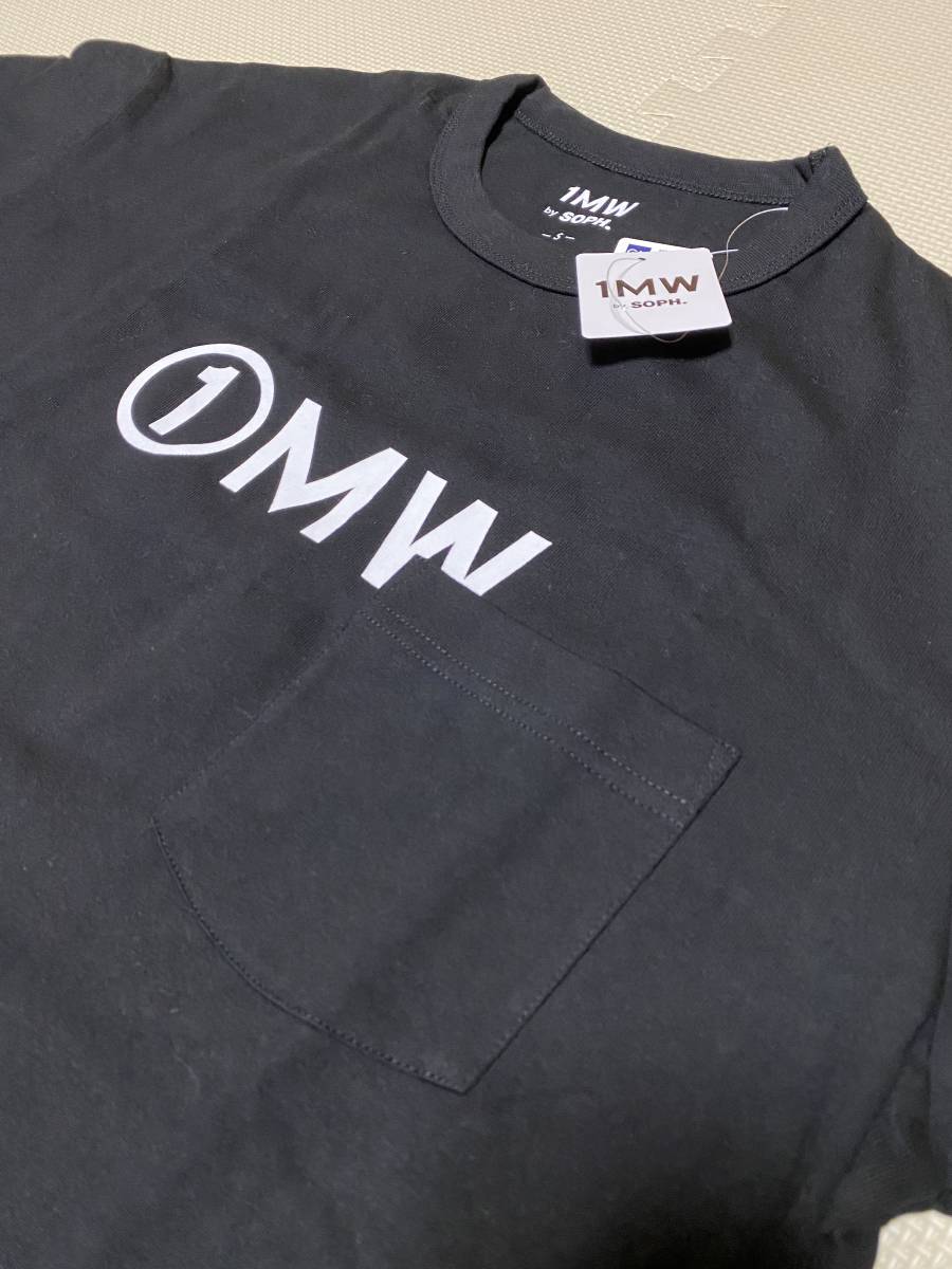 ☆新品☆未使用品☆自宅保管品☆GU☆メンズ　ビッグTシャツ　①MW by SOPH 5分袖　メンズSサイズ ブラック　黒　ロゴ _画像2