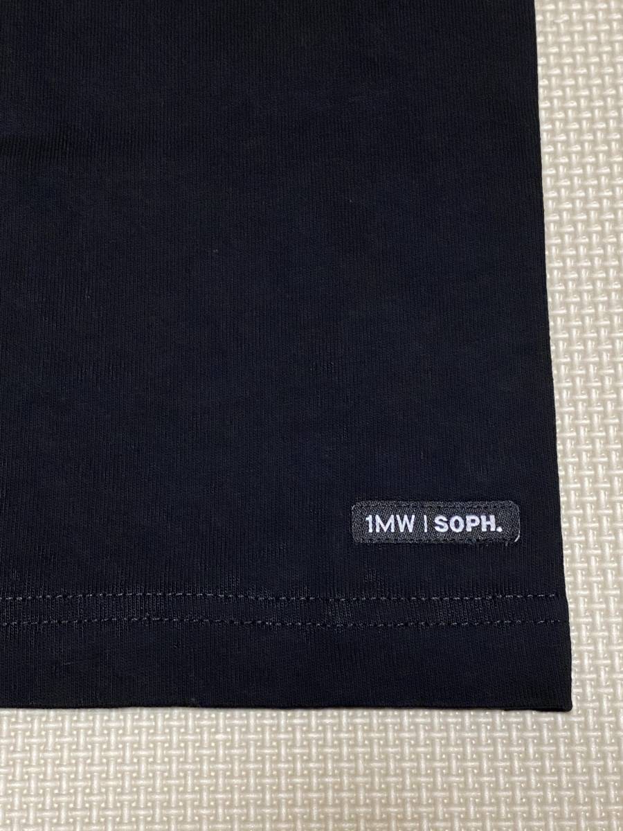 ☆新品☆未使用品☆自宅保管品☆GU☆メンズ　ビッグTシャツ　①MW by SOPH 5分袖　メンズSサイズ ブラック　黒　ロゴ _バックの裾にロゴあり