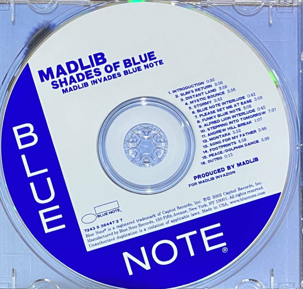 CD 2枚セット】Shades of Blue■Untinted (sources for Madlib's Shades of Blue■Madlib マッドリブ■BLUE NOTE リミックス■MADVILLAIN 