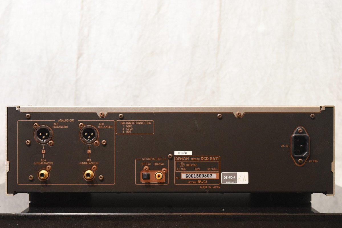 DENON デノン DCD-SA11 CD SACDプレイヤー【ジャンク品】 | www