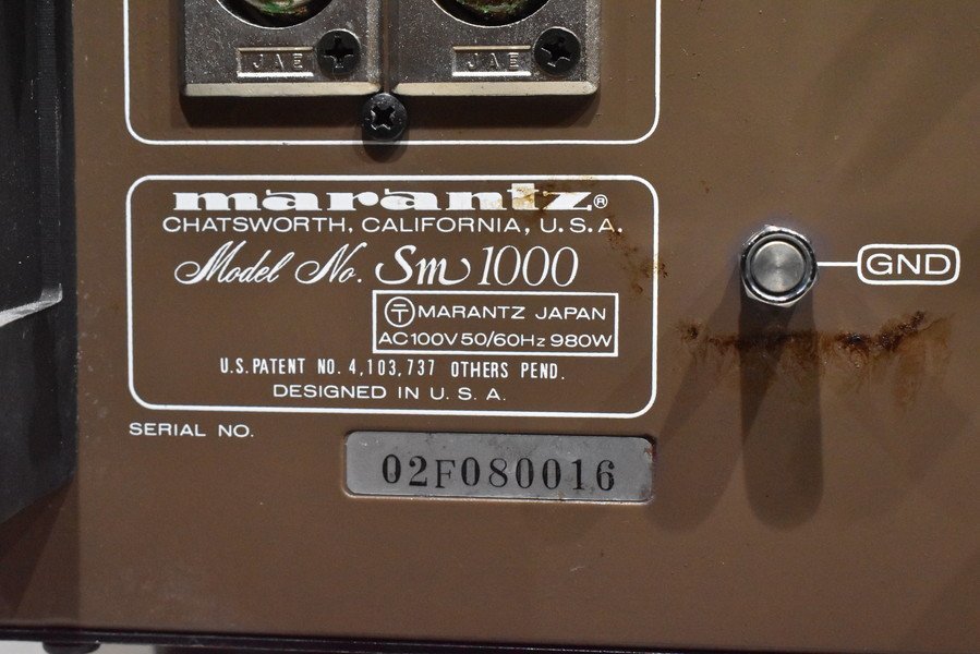 Yahoo!オークション - marantz マランツ SM1000 パワーアンプ SM Yahoo!オークション - marantz マランツ SM1000 パワーアンプ SM