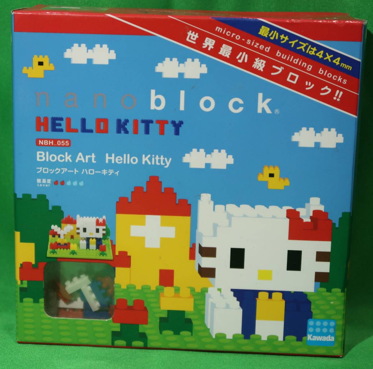 カワダ/サンリオ ナノブロック/nanoblock ブロックアート ハローキティ Block Art Hello Kitty NBH-055_画像1