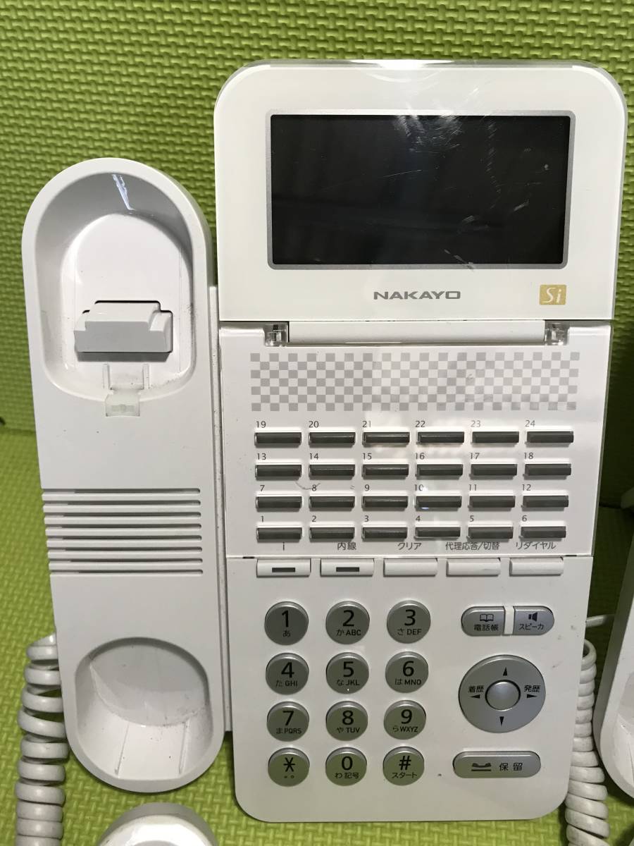 ☆NAKAYO ナカヨ NYC-24Si-SDW 24ボタン 標準電話機×2個セット 2017年