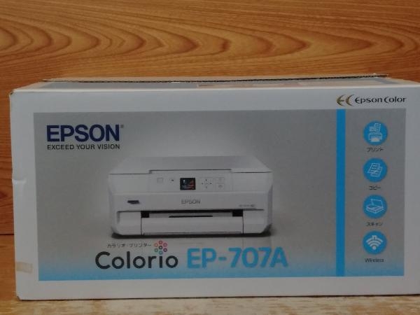 鴨b414 EPSON カラリオ/Colorio EP-707A インクジェットプリンター/インクジェット複合機【通電確認のみ】 