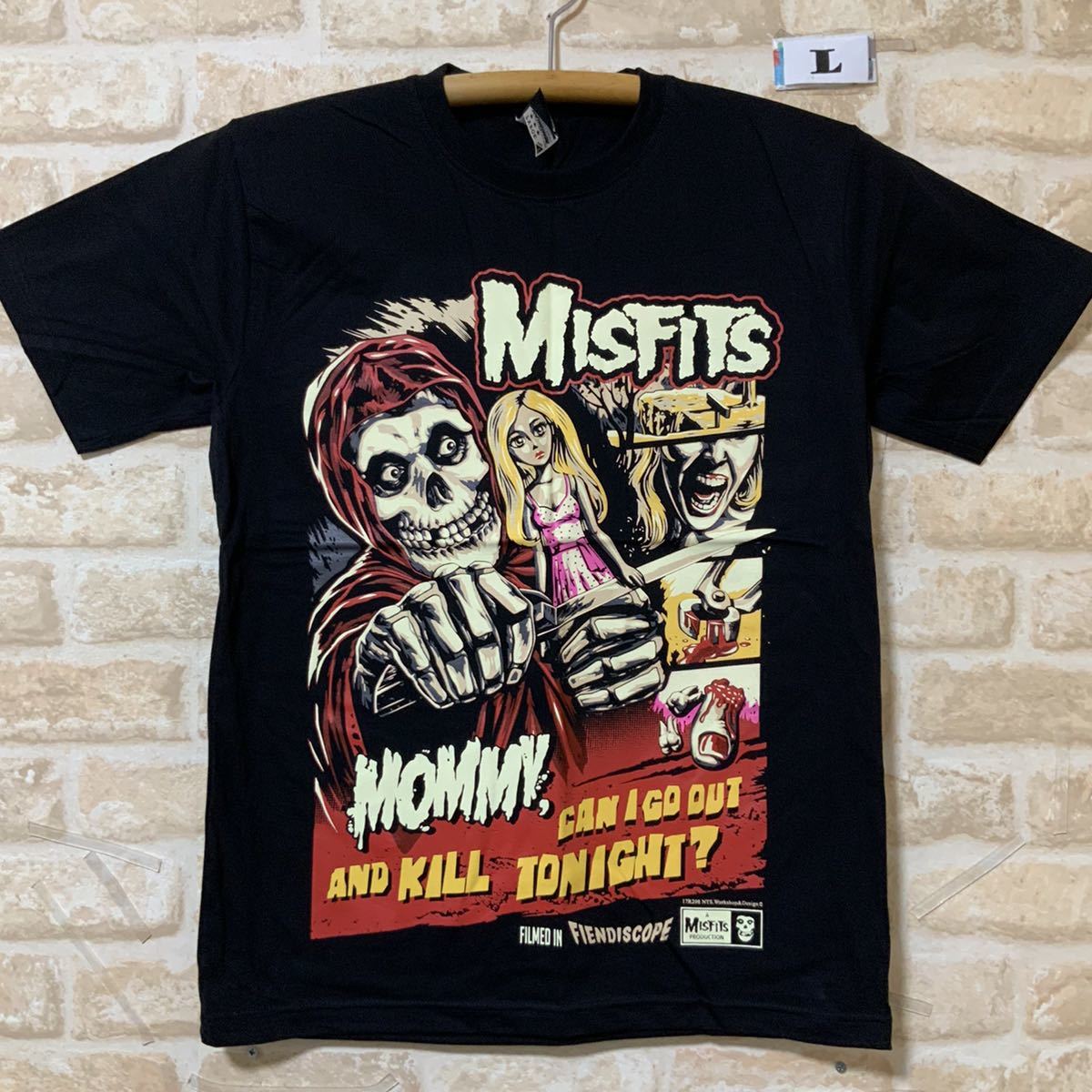 素敵な ミスフィッツ mifsits Tシャツ pushead パスヘッド tシャツ