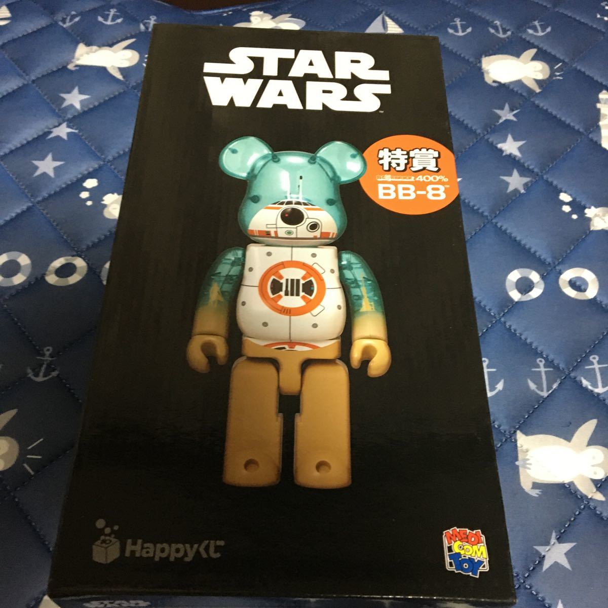 【激レア】BE@RBRICK ベアブリック 400% フィギュア メディコム・トイ スターウォーズ Happyくじ 特賞　BB-8_画像1