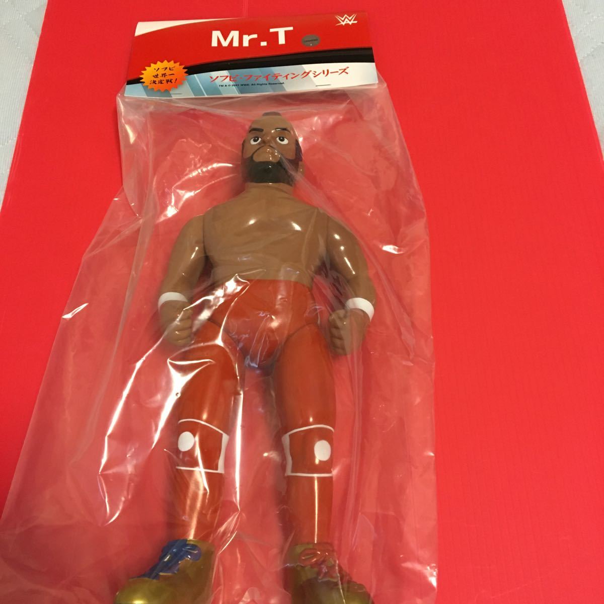 【激レア】プロレス ソフビ ファイティングシリーズ　Mr.T WWE ソフビ 世界一決定戦_画像1