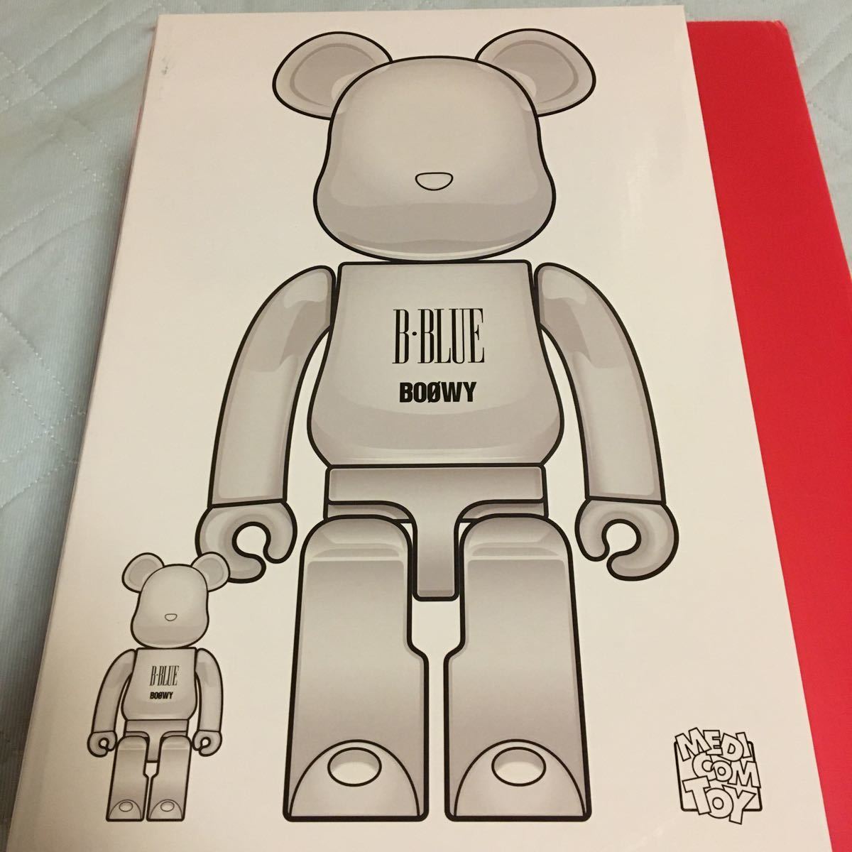 【激レア】BE@RBRICK ベアブリック 400% フィギュア メディコム・トイ B BLUE BOOWY 100%&400%