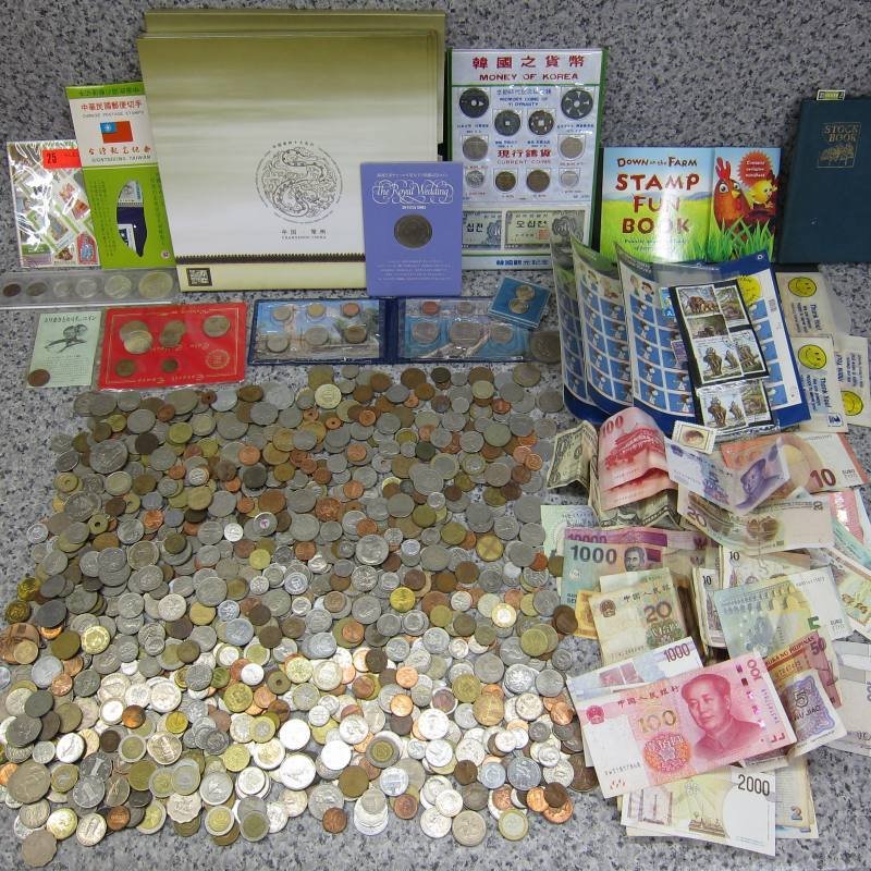 A1821S 大量 海外コイン 紙幣 硬貨 銀貨現在流通しているもの 古いもの