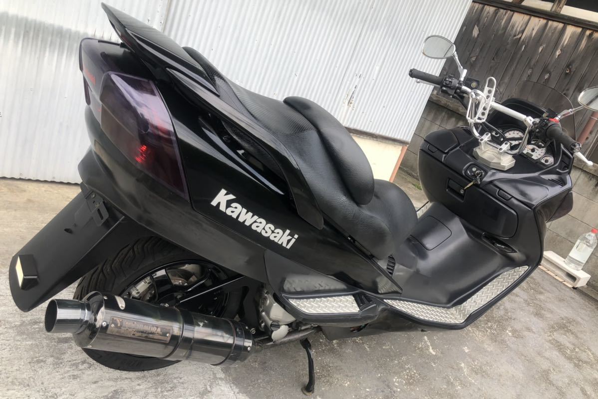 動画有り エプシロン 250 低走行 Kawasaki 当時モン ヨシムラマフラー カワサキ スカイウエーブ FI（インジェクション）スカイウェイブ_画像3