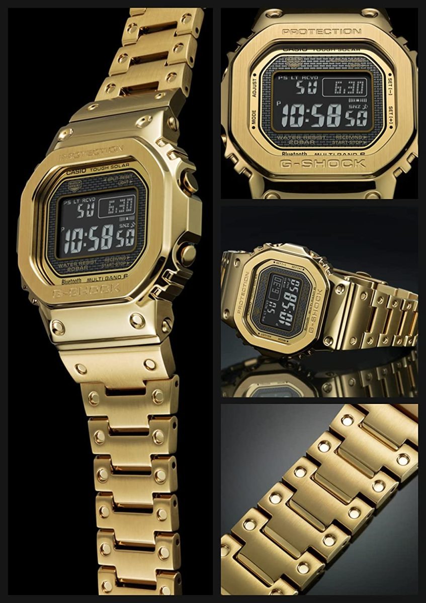 カシオ G-SHOCK【フルメタル】電波ソーラー Bluetooth搭載 メンズ 国内
