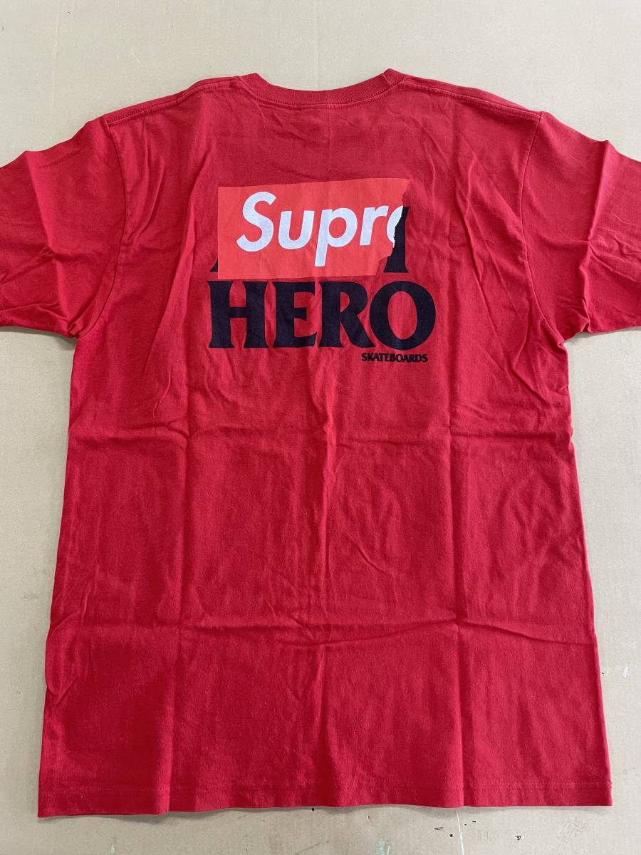 格安SALEスタート】 Pocket supreme HERO antihero Tシャツ 黒 logo