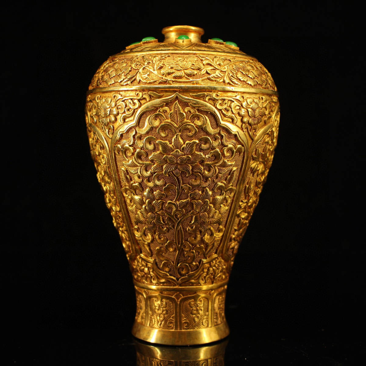 蔵友館蔵品・銅製・金鍍・景泰藍・琺瑯彩・龍龜】・希少珍品・置物・賞