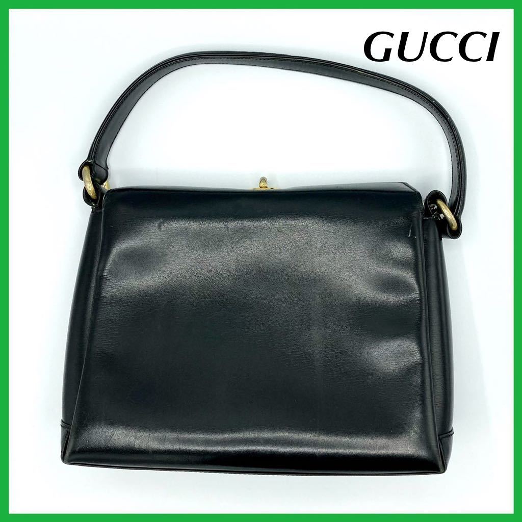 良品】 グッチ GUCCI オールドグッチ ターンロック レザー