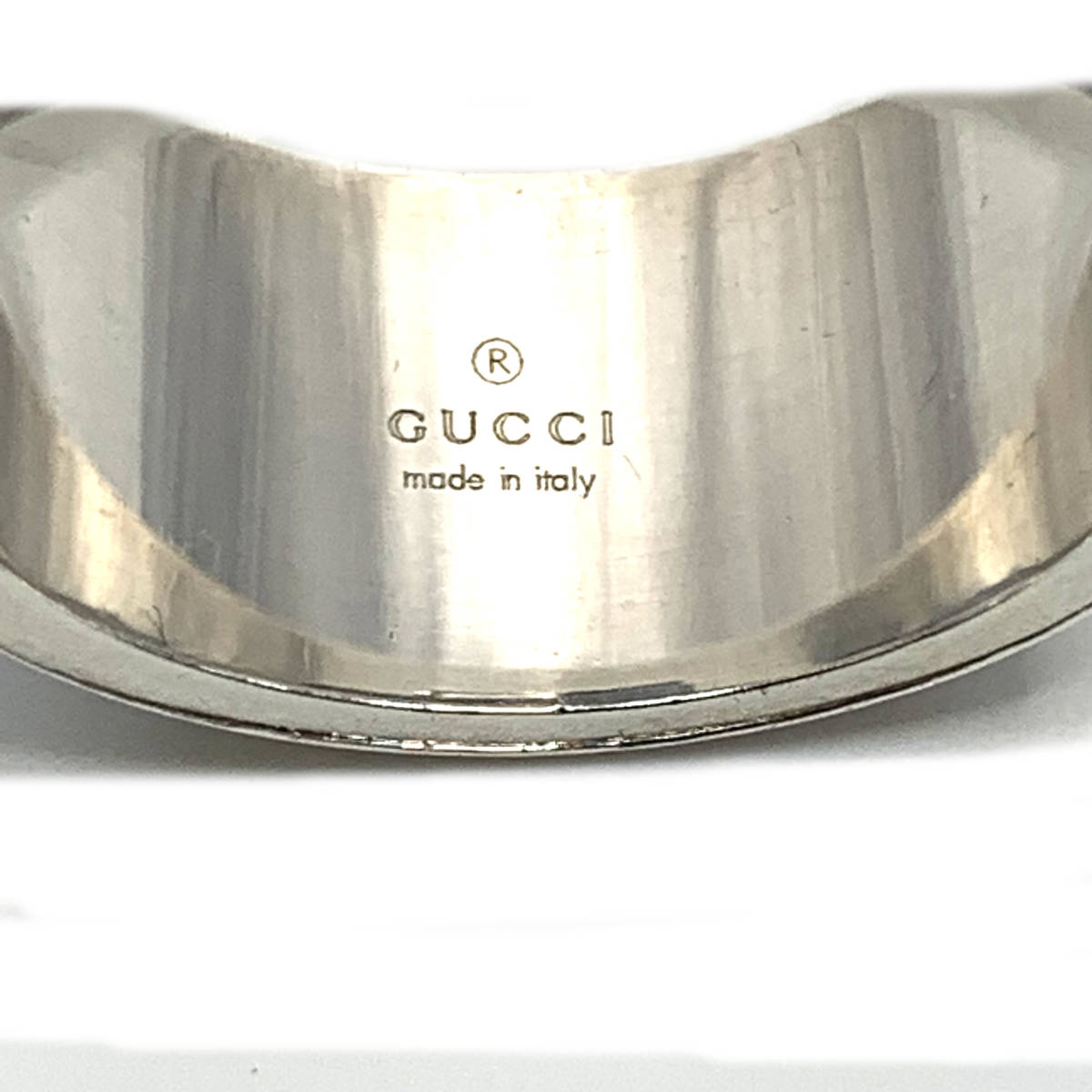 GUCCI グッチ ブランデッド Gリング シルバー 925 表記サイズ 25 | www