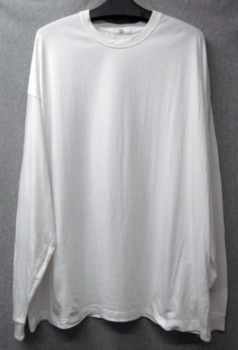 ワイズ ヨウジヤマモト：今期 バックプリント 長袖 Tシャツ 4 （ カットソー ロンT Y's Yohji Yamamoto Femme 2022SS Long Sleeve Tee 4 _画像2