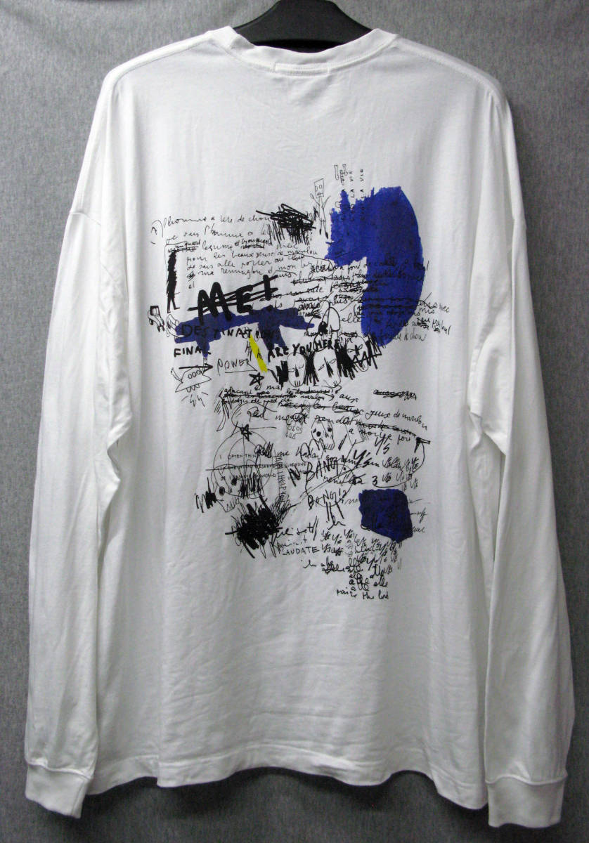 ワイズ ヨウジヤマモト：今期 バックプリント 長袖 Tシャツ 4 （ カットソー ロンT Y's Yohji Yamamoto Femme 2022SS Long Sleeve Tee 4