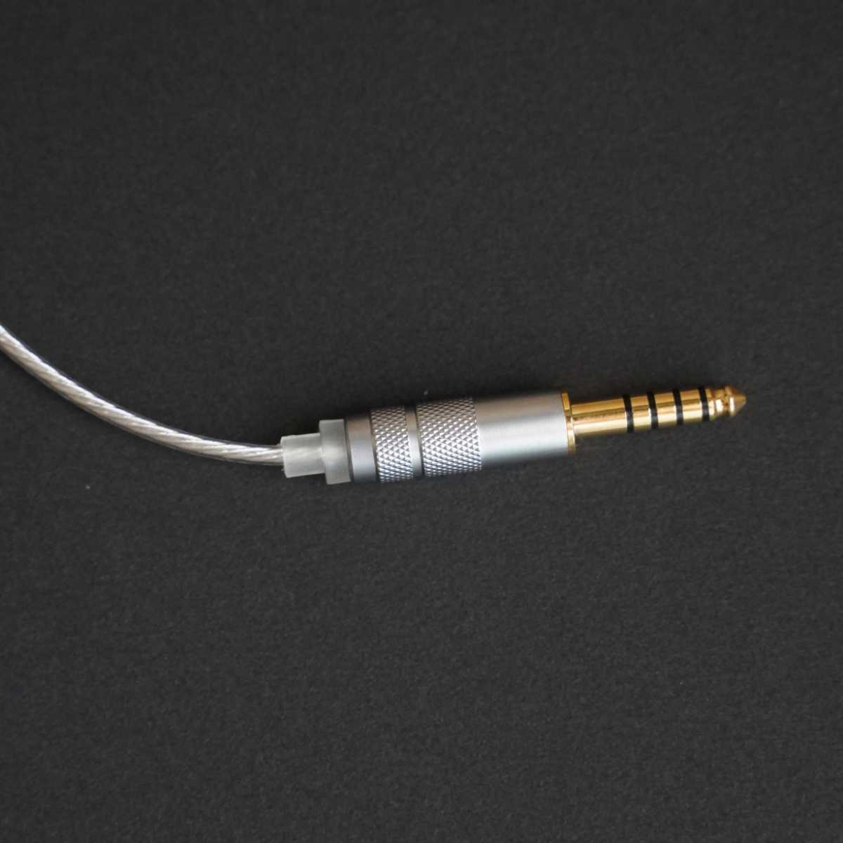 [1 point limitation ] finally 7N super freezing made single crystal copper silver plating highest specifications li cable IE500/4.4mm