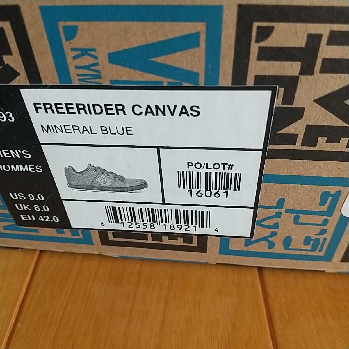  five ton free rider canvas Fiveten Five ten Freerider Canvas Mineral BLUE US9.0 27.0 centimeter corresponding 