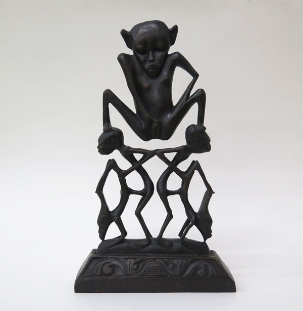 ◎アフリカ美術 マコンデ彫刻 木彫り像 / プリミティブアート 民族美術 置物 オブジェ
