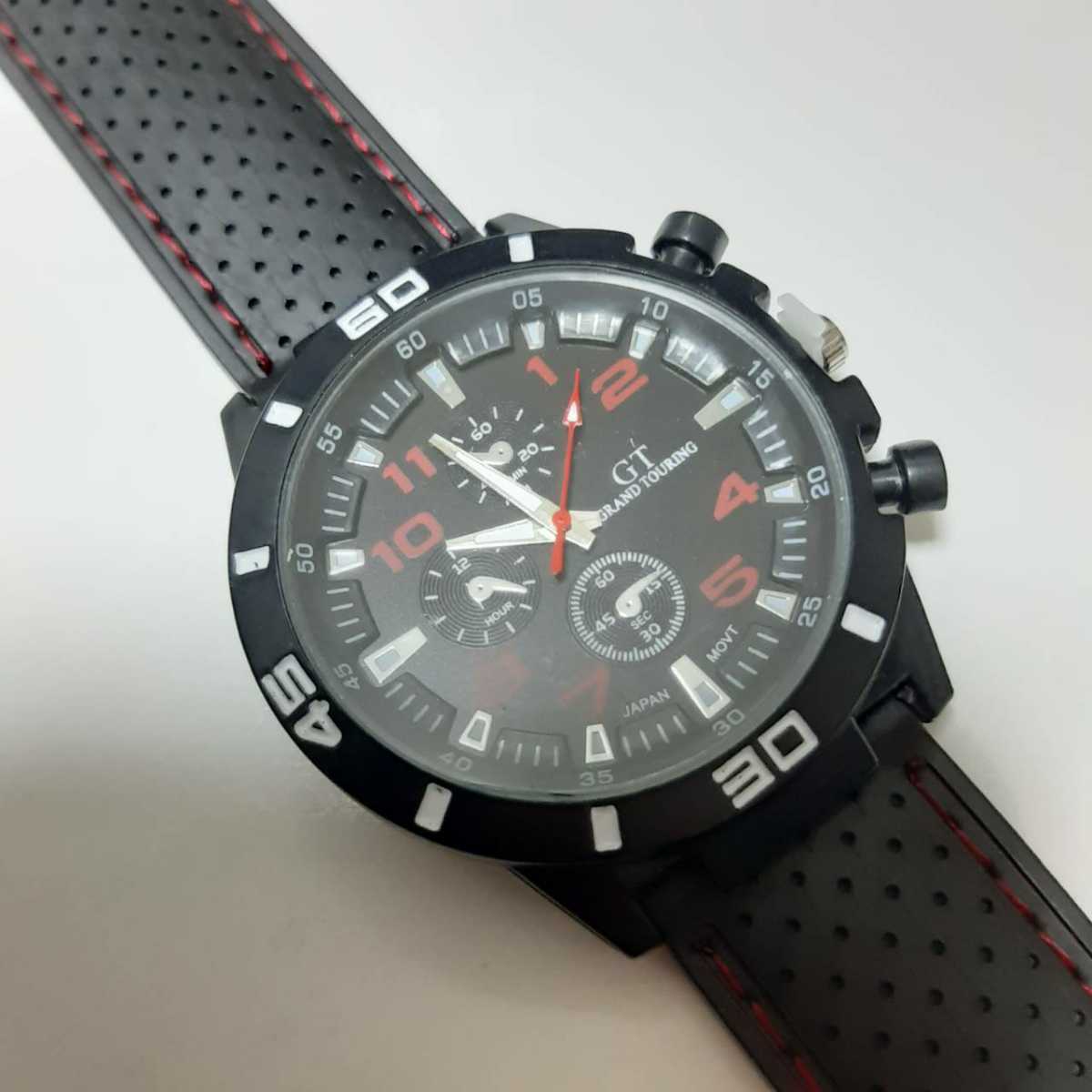 新品　腕時計　黒 赤　スポーツ　ビジネス　12_画像6