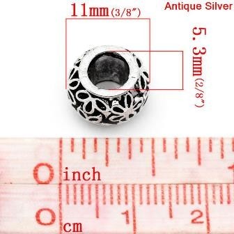 meta ruby z20 piece pack ( antique silver color )| accessory parts as easy to use hole. large European type |11mm