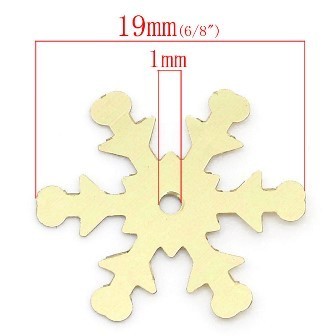 スパンコール約2900個セット（スノーフレーク）キラキラデコレーション手芸服飾資材（プラ製）19mm×17mm_画像2