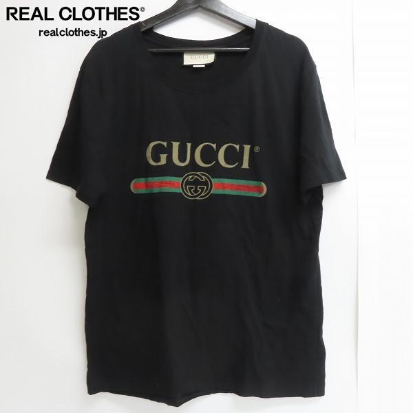 ソブリン債 GUCCI グッチ　ロゴ　LOGO Tシャツ　オーバーサイズ　M Tシャツ/カットソー(半袖/袖なし)