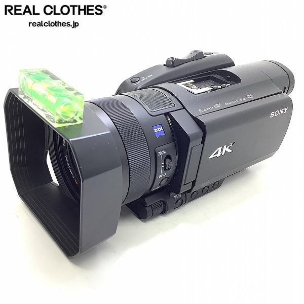 高価値】 中古 美品 SONY FDR-AX700 ブラック ビデオカメラ カメラ 4K