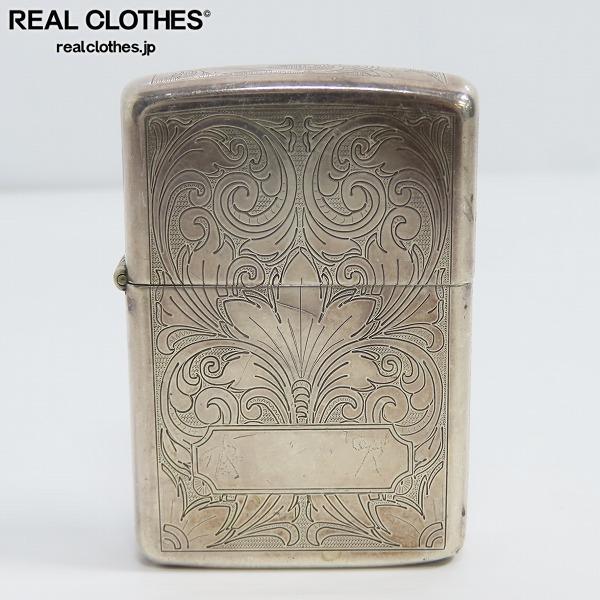 ZIPPO/ジッポー STERLING/スターリングシルバー 唐草模様 1980年代中頃