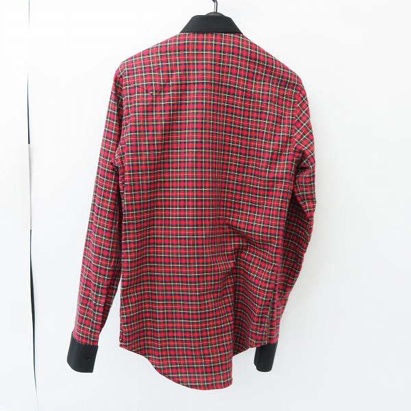 ☆【JPタグ】Dior HOMME/ディオールオム 2005AW GLAM期 チェックシャツ