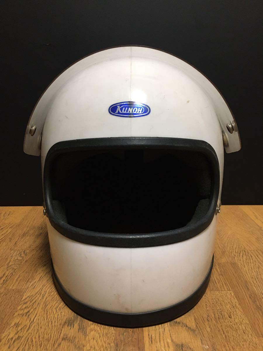 当時物 1976年 クノー工業 KUNOH フルフェイスヘルメット 族ヘル 旧車
