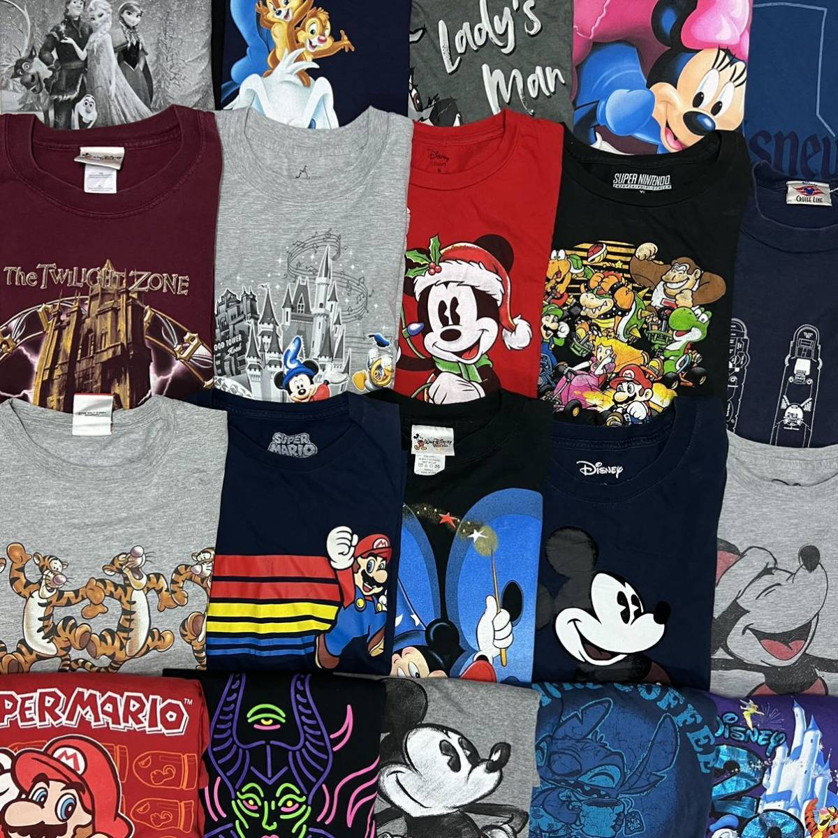 USA古着卸 Disney プリントTシャツ 20枚 セット まとめ売り 1円スタート マリオ 半袖 Tee 卸売り アメリカ古着 plywood 03_画像1