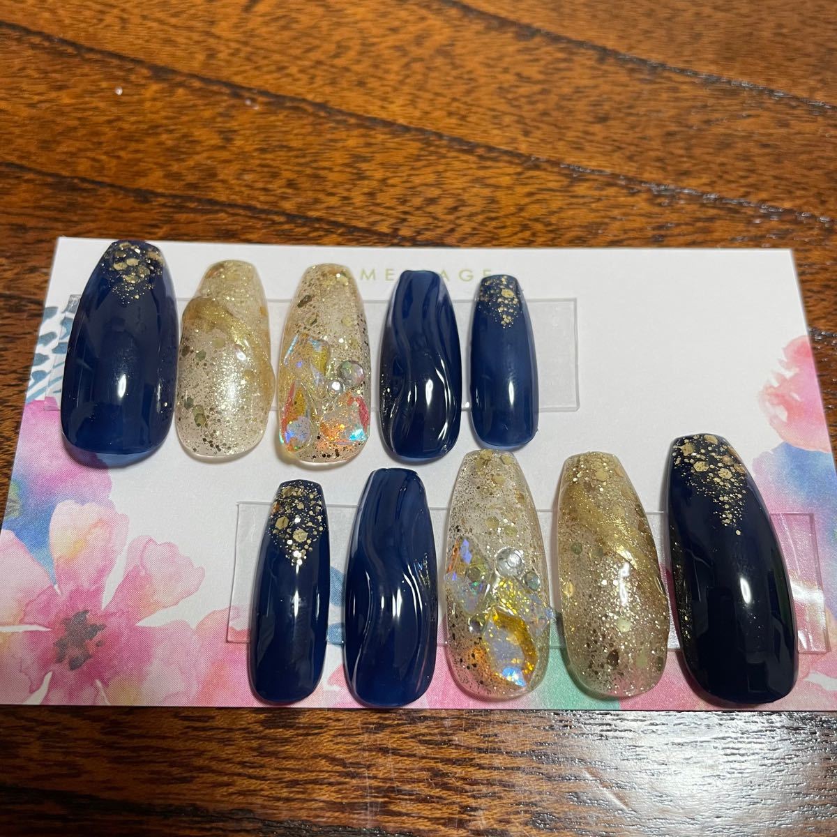 Paypayフリマ ネイルチップ ジェルネイル 夏 青 ネイビー ロング スクエア バレリーナ 付け爪 ミラー ラメ Paypayフリマ ネイルチップ ジェルネイル 夏 青 ネイビー ロング スクエア バレリーナ 付け爪 ミラー ラメ