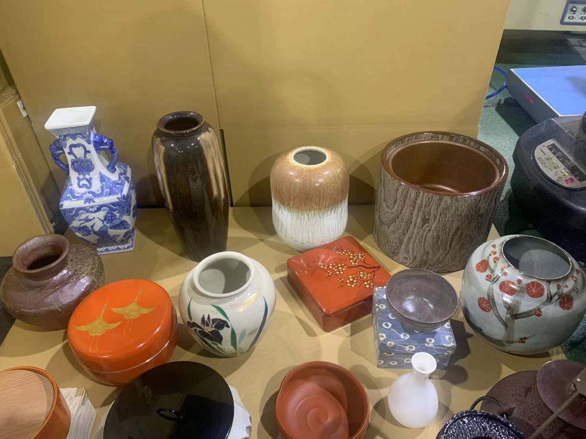 釜、茶碗、水指、棗、花瓶、湯呑など豪華 茶道具 華道具 大量セット_画像3