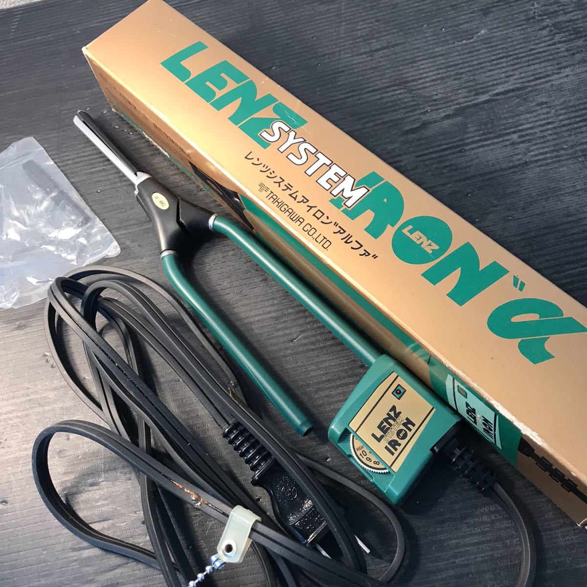 ☆理容レンツ アイロン α-6G LENZ IRON 変えゴム付き 未使用品(1