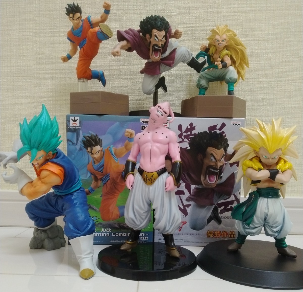 ドラゴンボールフィギュア 造形天下一武道会　サタン　ハイクオリティフィギュア　魔人ブウ　ゴテンクス　 孫悟飯　ベジット　6種