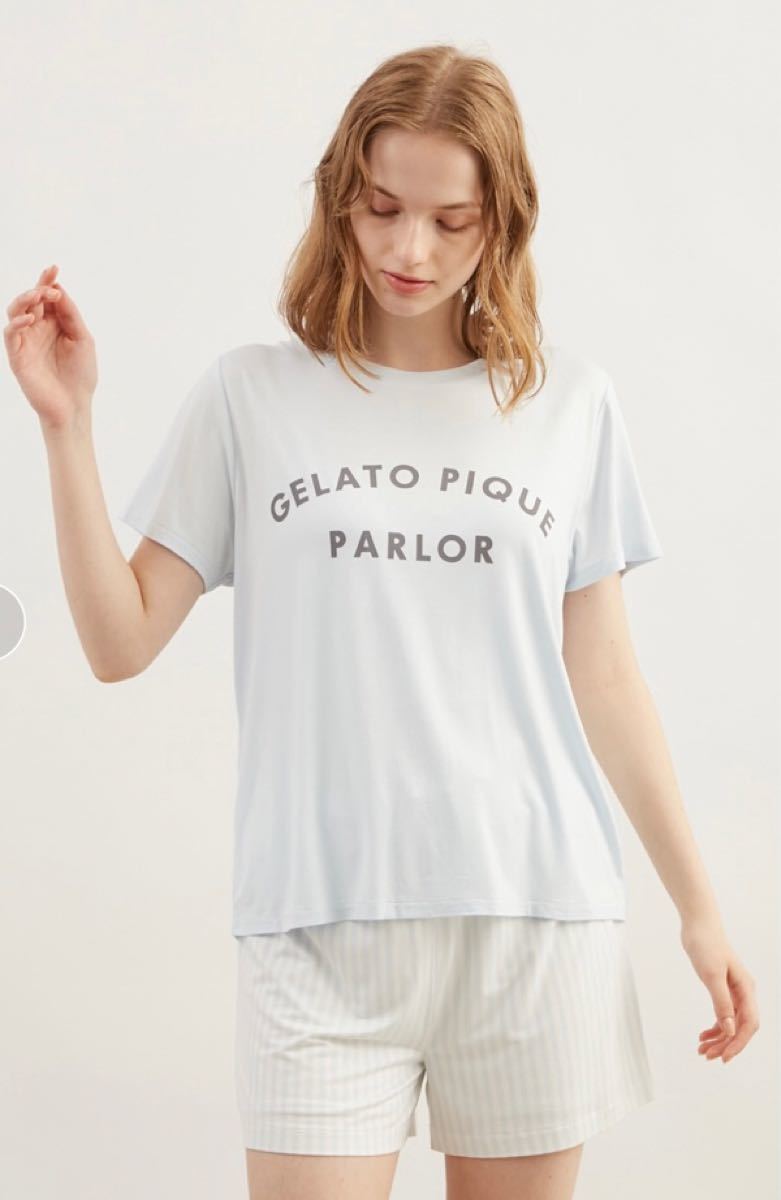 ジェラートピケ ワンポイントロゴTシャツ&ショートパンツ&巾着3点SET