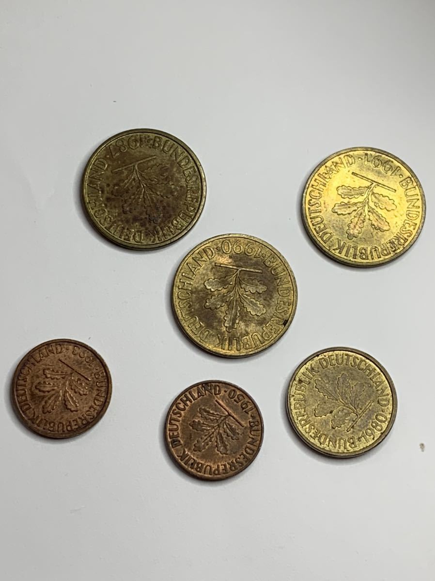 海外コイン　ドイツ　マルク　ペニヒ　12枚セット_画像2