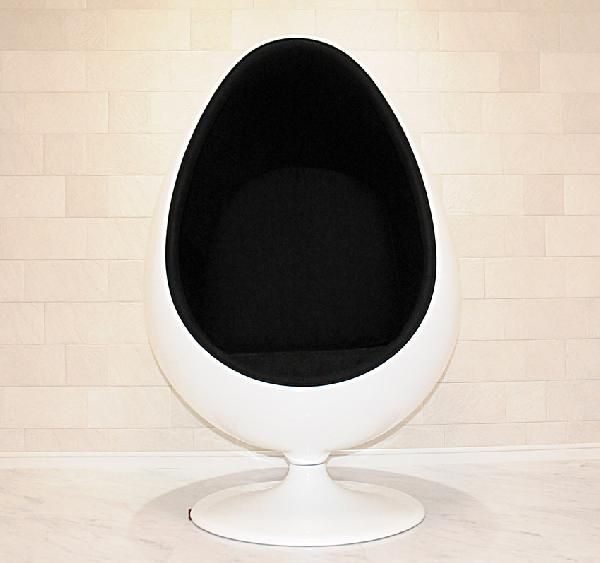 【期間限定送料無料】 Sessle Eye ボールチェア　エーロ・アールニオ 色ホワイト×ブラック sofa ソファ ソファー ballchair パーソナルチェア 布製