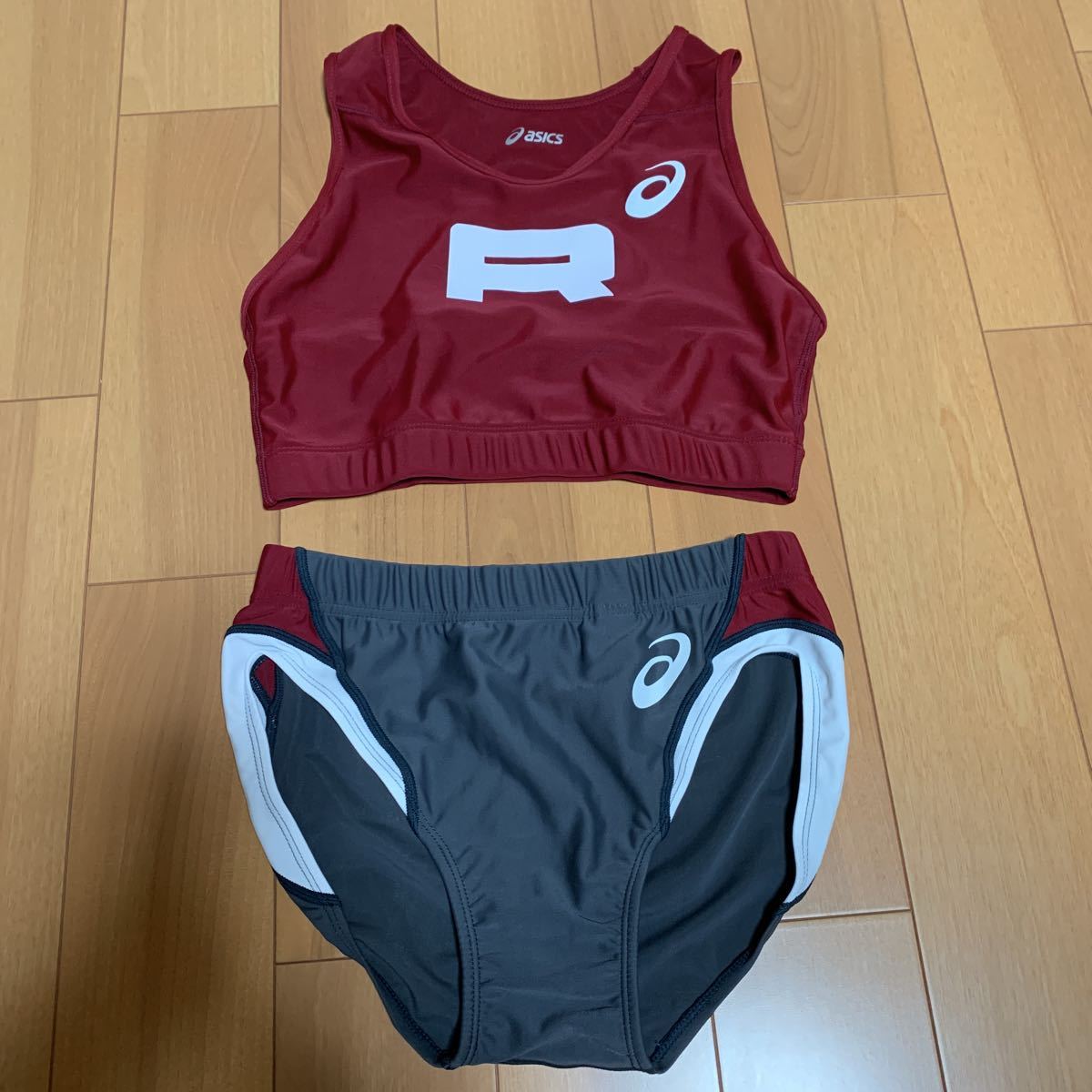 アシックス 女子陸上ユニフォーム 上下セット Oサイズ