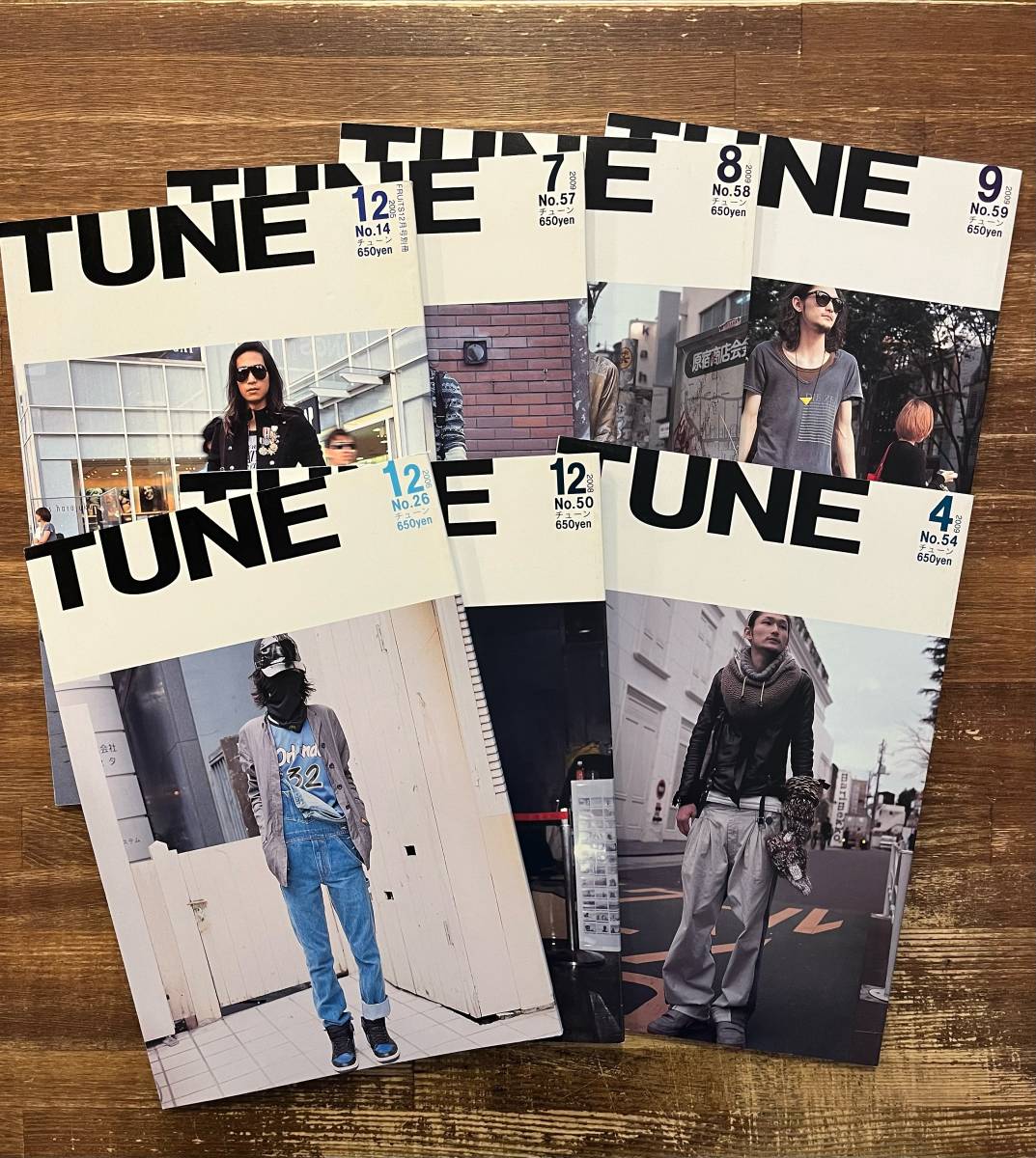 TUNE チューン ファッションスナップ ストリート編集室 ７冊セット - 雑誌