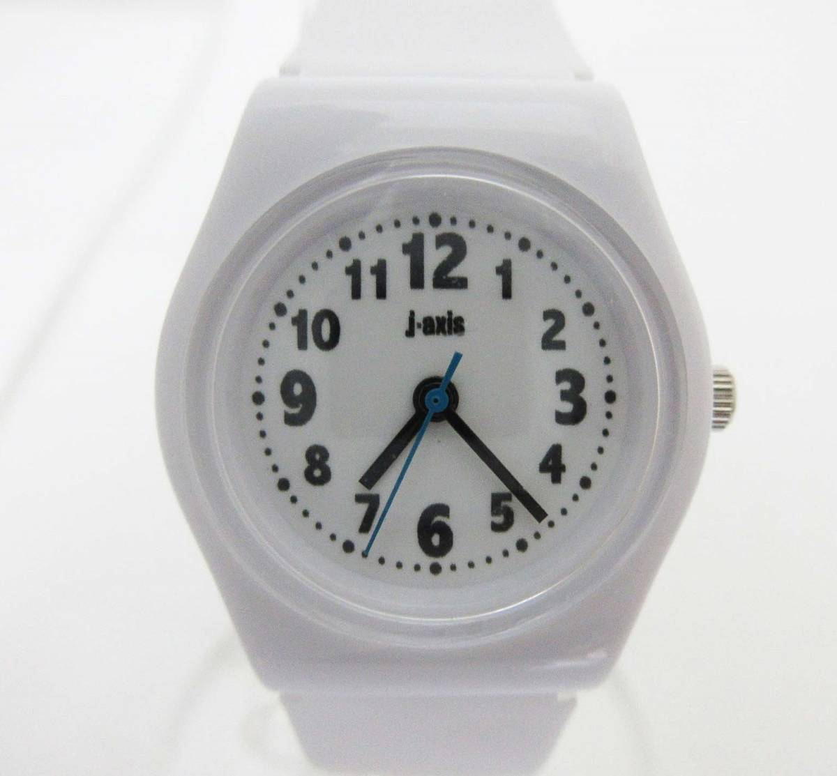 MA326【レディース腕時計】J-AXIS SUN FLAME★TCL60-W ホワイト★ジェイアクシス サンフレイム★キッズ対応ベルト クォーツ腕時計★未使用_フィルムが貼っています。