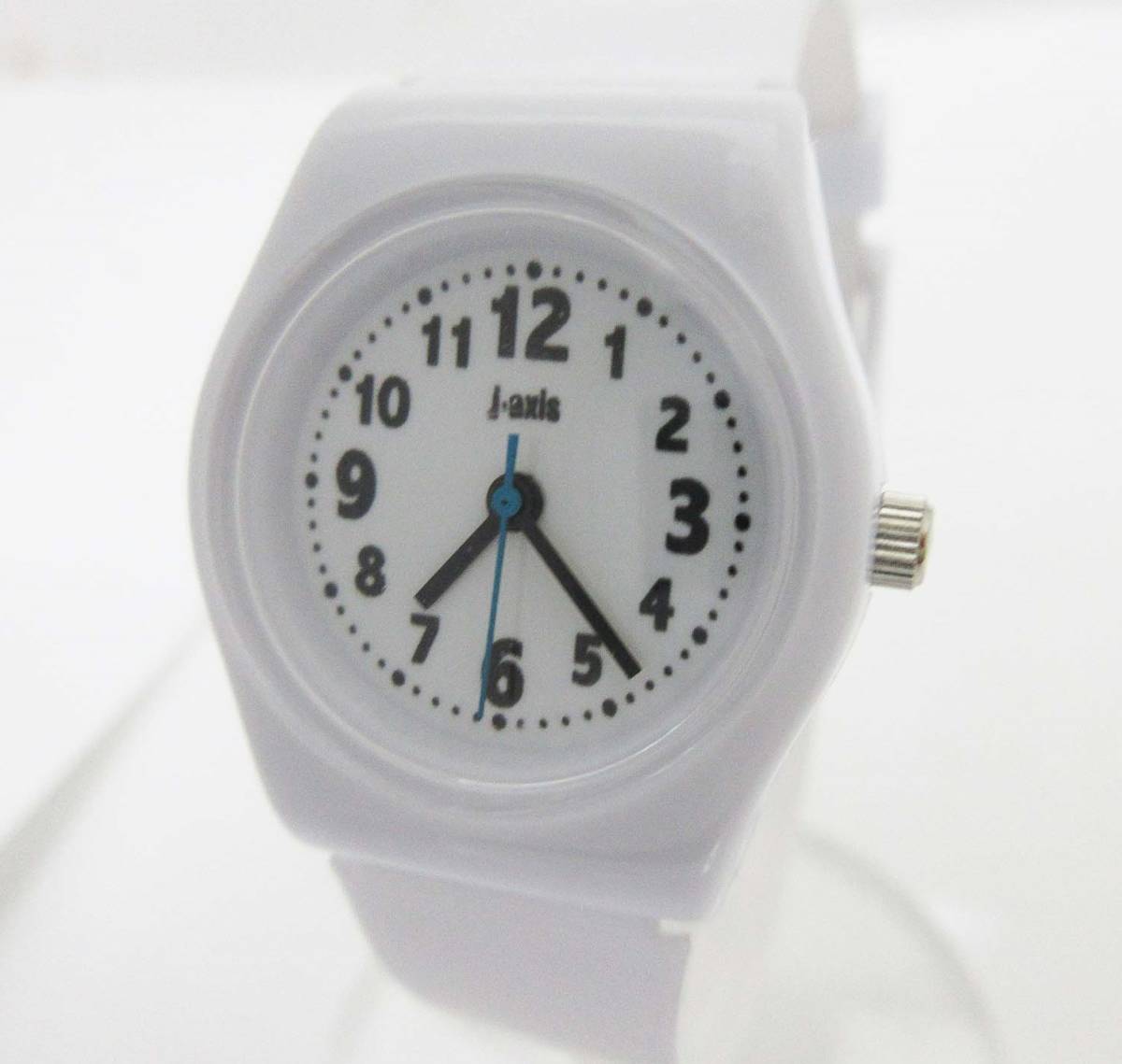MA326【レディース腕時計】J-AXIS SUN FLAME★TCL60-W ホワイト★ジェイアクシス サンフレイム★キッズ対応ベルト クォーツ腕時計★未使用_フィルムが貼っています。
