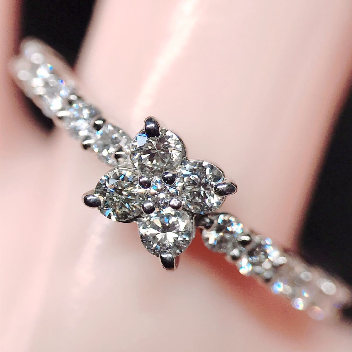 0.37ct ヴァンドーム青山 カローラ ダイヤモンド リング PT950 0.37ct ヴァンドーム青山 カローラ ダイヤモンド リング PT950