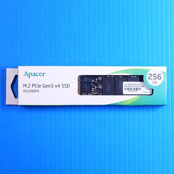 【SSD 256GB】Apacer M.2 2280 NVMe PCIe Gen3x4 送料210円_画像1